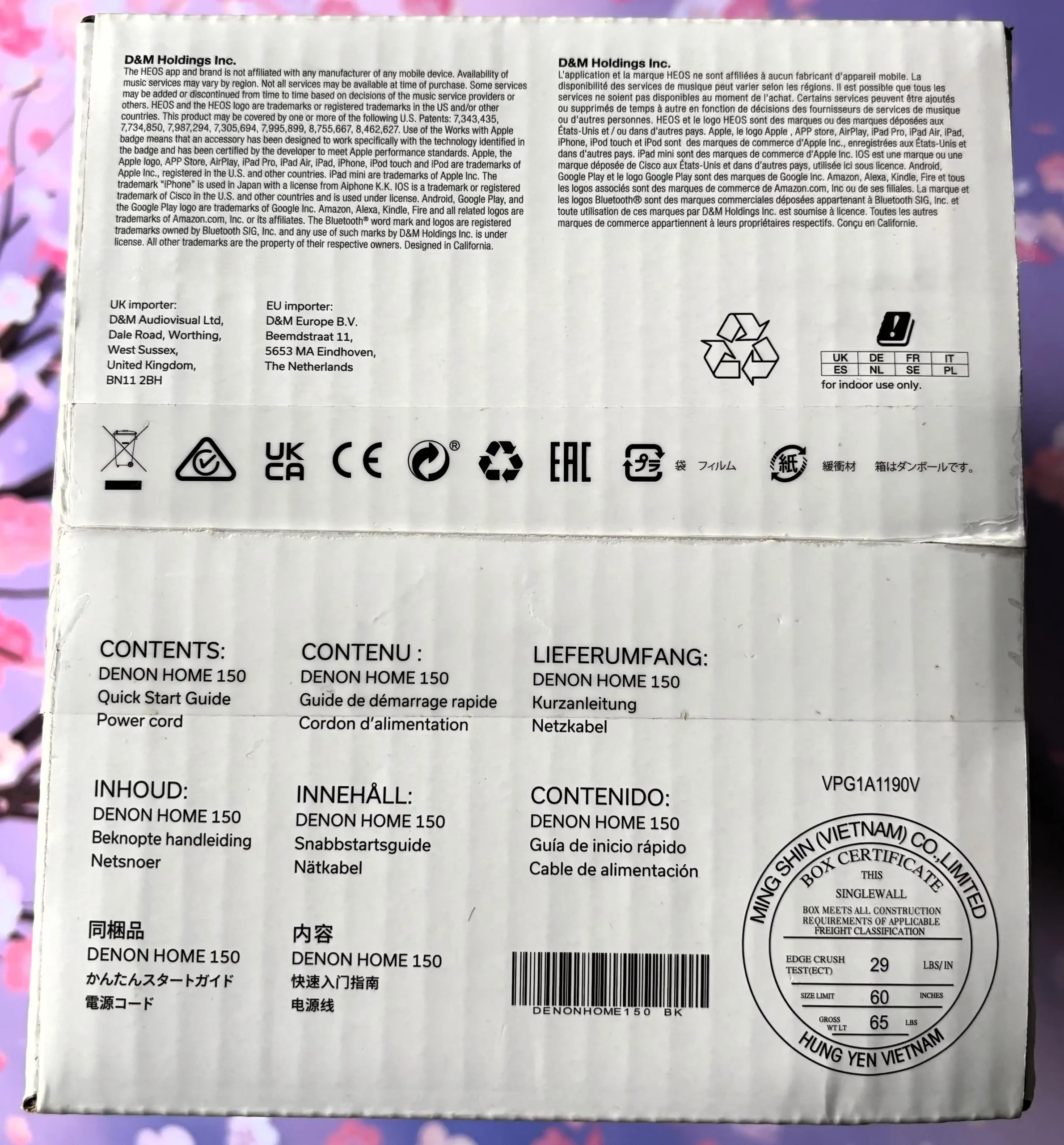 caja denon home 150