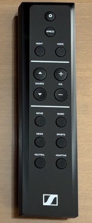 mando a distancia de la barra de sonido sennheiser ambeo mini