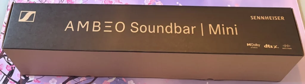 embalaje barra sonido sennheiser