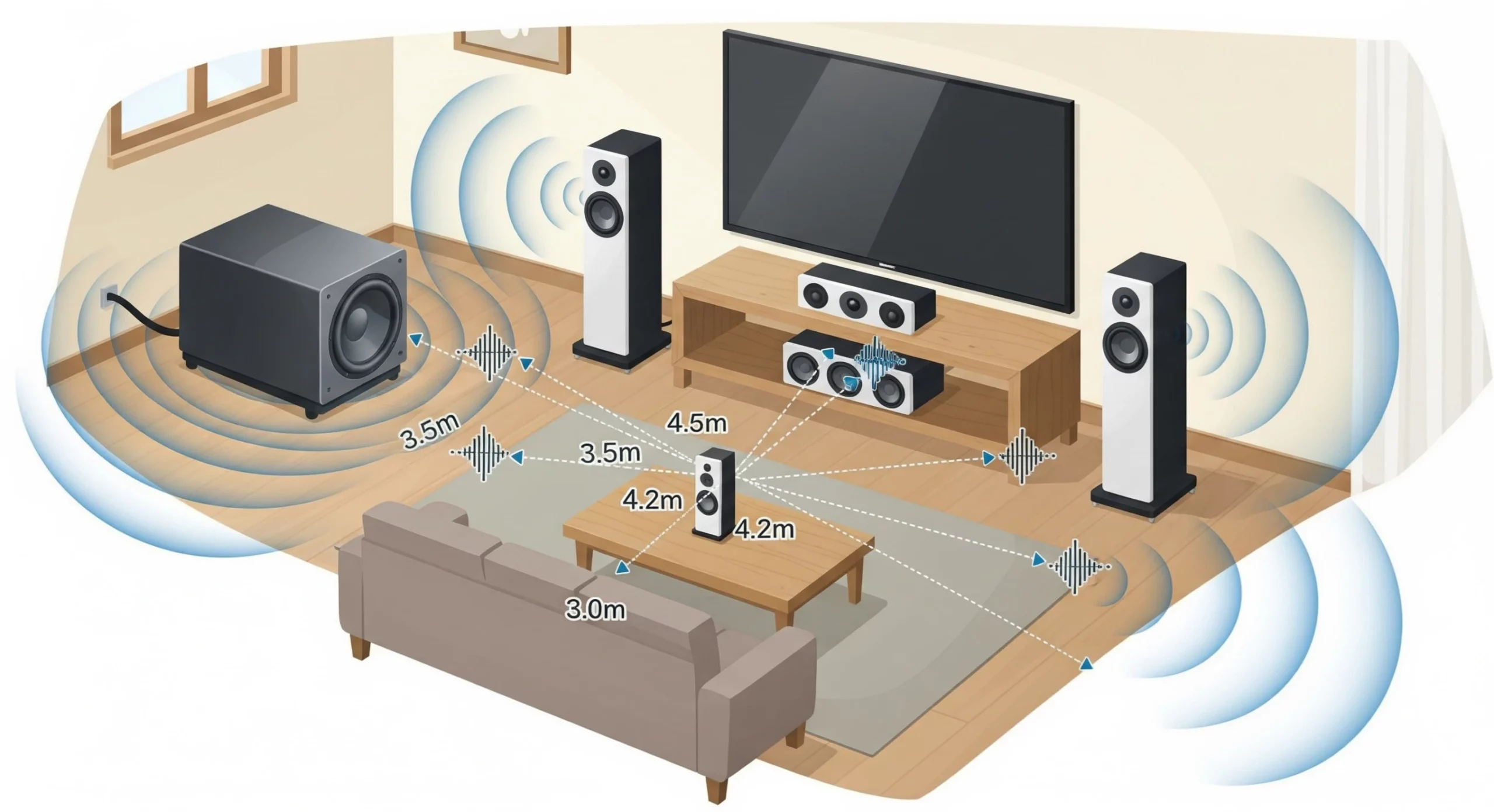 colocación altavoces