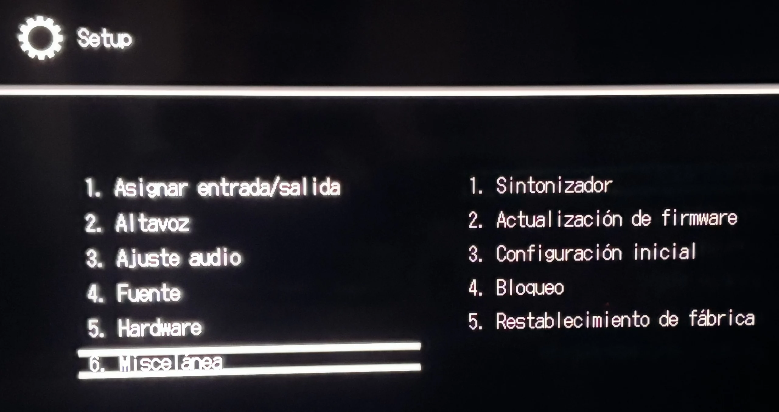 configuración receptor AV Onkyo