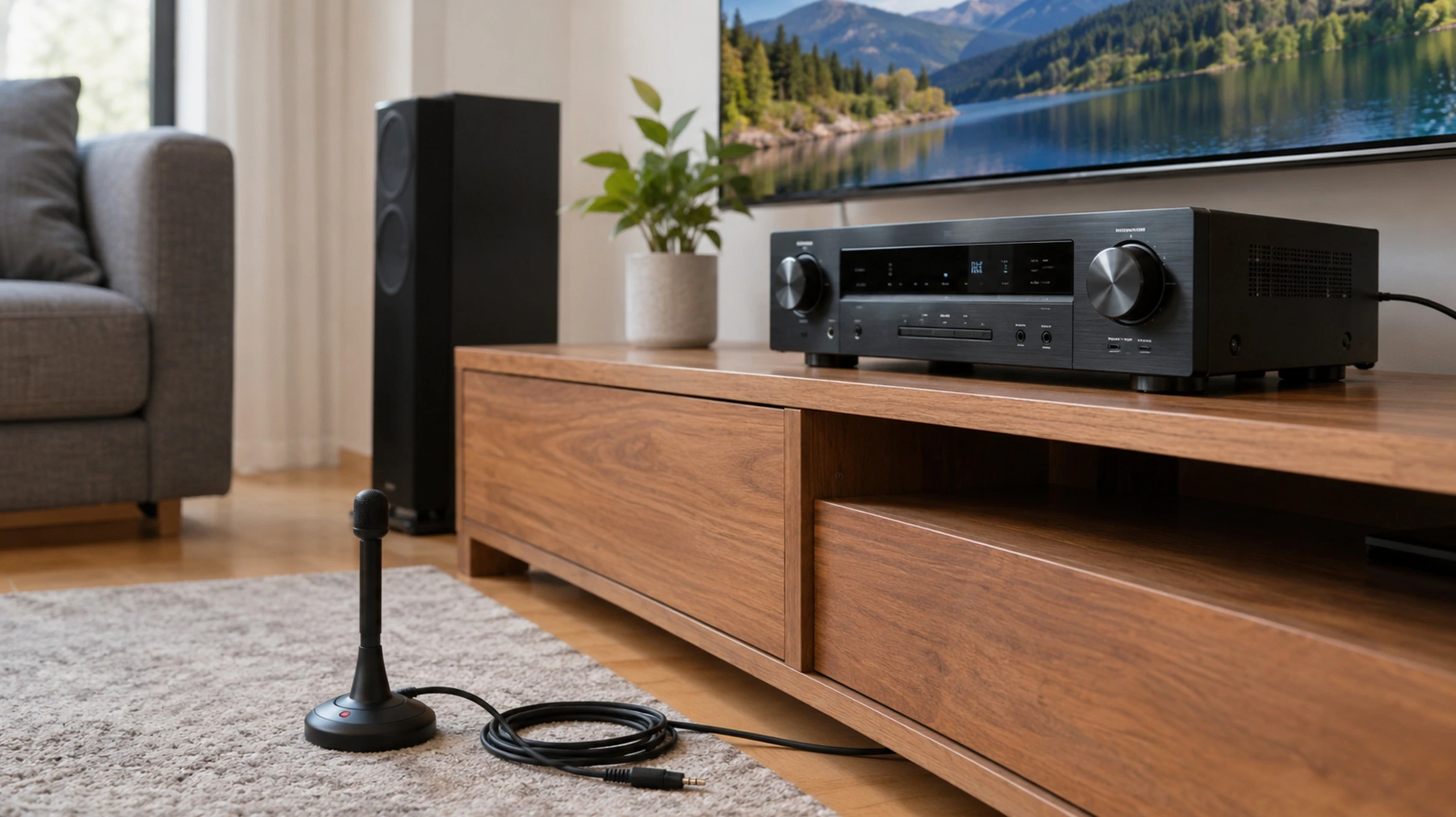 how to calibrate AV receiver